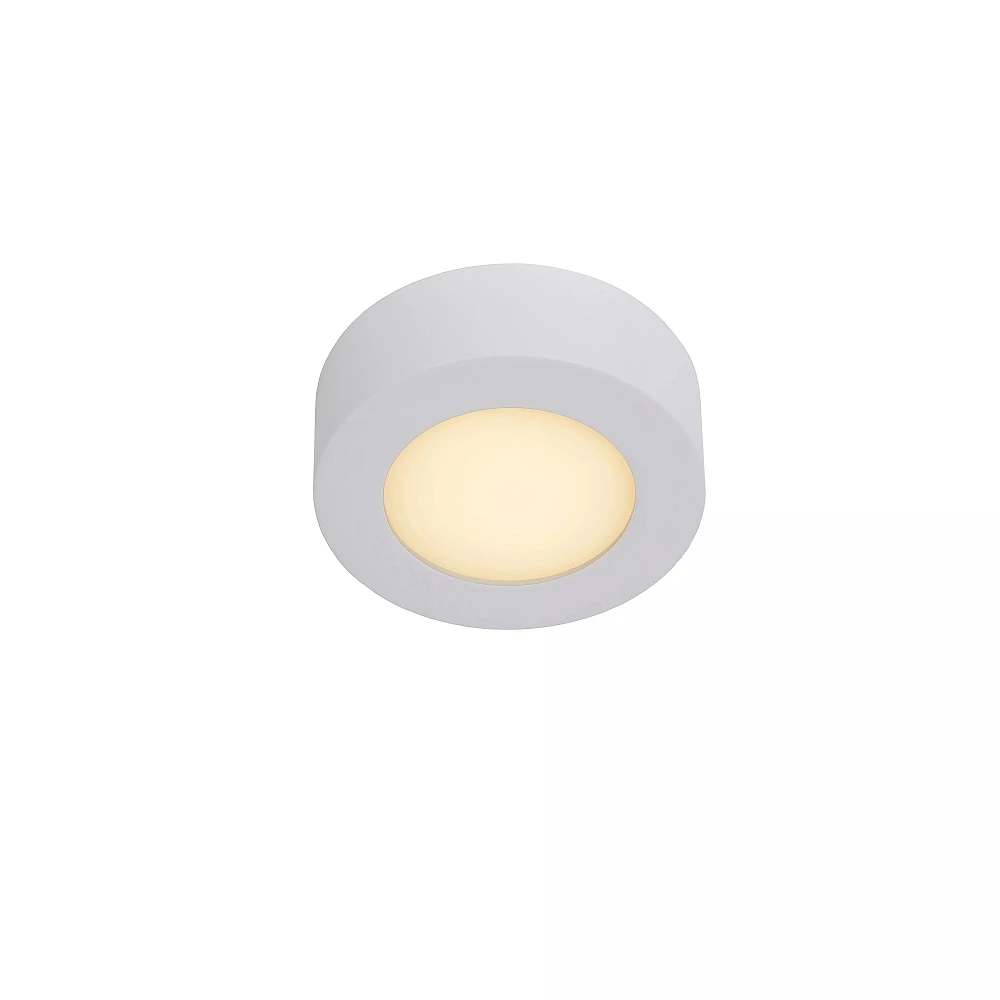 BRICE-LED bathroom ceiling light Ø 11.7 cm LED dimmable 8W 3000K IP44 white (Lucide)