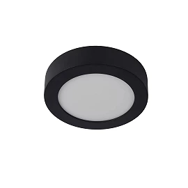 BRICE-LED bathroom ceiling light Ø 18 cm LED dimmable 12W 3000K IP44 black (Lucide)
