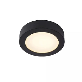 BRICE-LED bathroom ceiling light Ø 18 cm LED dimmable 12W 3000K IP44 black (Lucide)