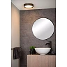 BRICE-LED bathroom ceiling light Ø 24 cm LED dimmable 15W 3000K IP44 black (Lucide)
