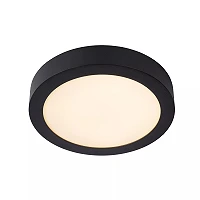 BRICE-LED bathroom ceiling light Ø 24 cm LED dimmable 15W 3000K IP44 black (Lucide)