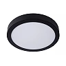 BRICE-LED bathroom ceiling light Ø 30 cm LED dimmable 30W 3000K IP44 black (Lucide)
