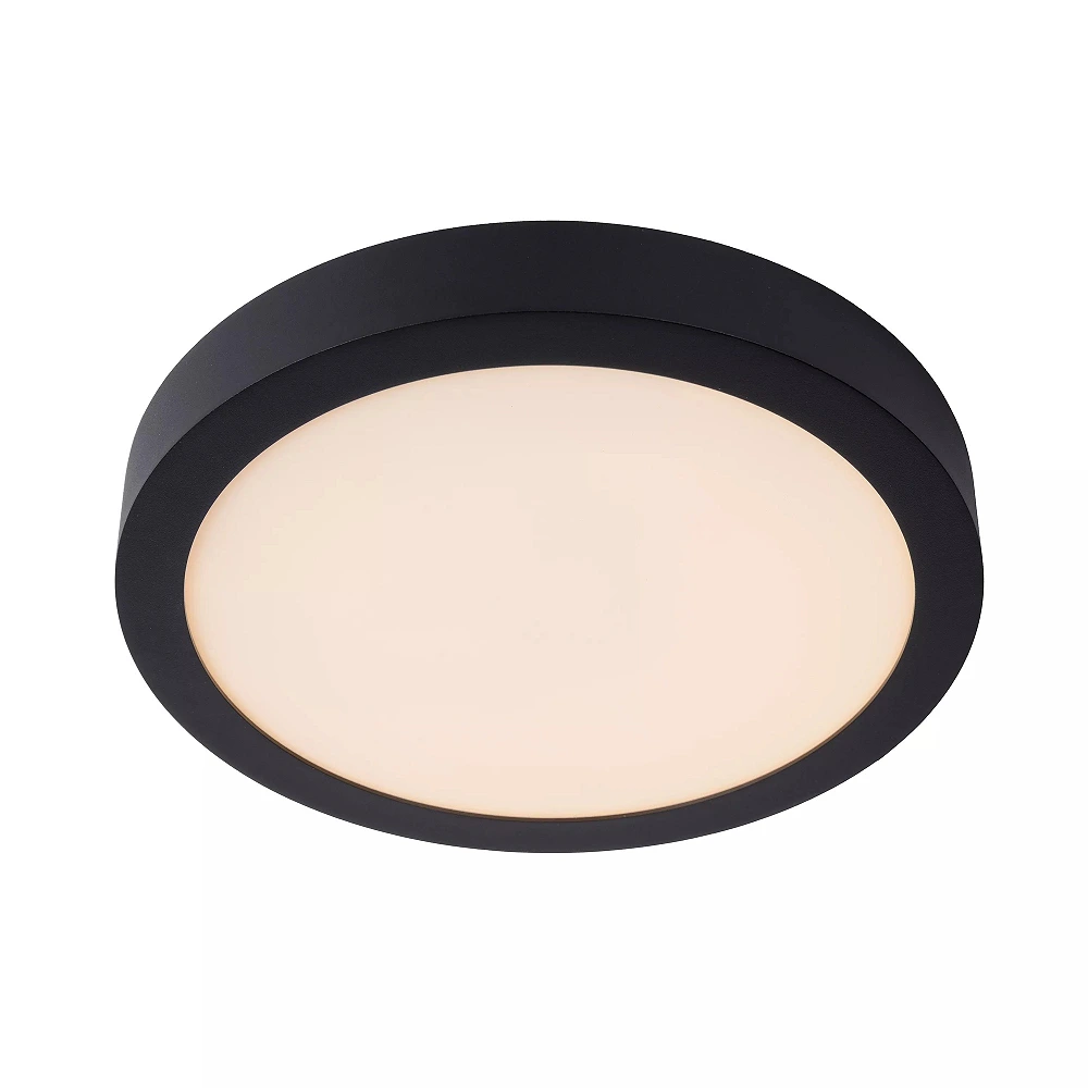 BRICE-LED bathroom ceiling light Ø 30 cm LED dimmable 30W 3000K IP44 black (Lucide)