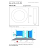 BRICE-LED bathroom ceiling light Ø 30 cm LED dimmable 30W 3000K IP44 white (Lucide)