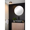 BRICE-LED bathroom ceiling light 10x10 cm LED dimmable 8W 3000K IP44 black (Lucide)