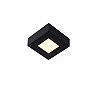 BRICE-LED bathroom ceiling light 10x10 cm LED dimmable 8W 3000K IP44 black (Lucide)