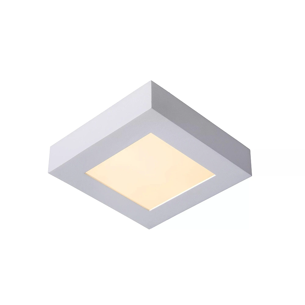 BRICE-LED bathroom ceiling light 16x16 cm LED dimmable 15W 3000K IP44 white (Lucide)