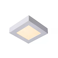 BRICE-LED bathroom ceiling light 16x16 cm LED dimmable 15W 3000K IP44 white (Lucide)