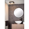 BRICE-LED bathroom ceiling light 22x22 cm LED dimmable 22W 3000K IP44 black (Lucide)
