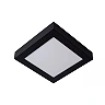 BRICE-LED bathroom ceiling light 22x22 cm LED dimmable 22W 3000K IP44 black (Lucide)