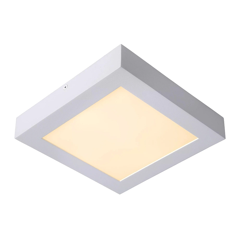 BRICE-LED bathroom ceiling light 22x22 cm LED dimmable 22W 3000K IP44 white (Lucide)