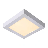 BRICE-LED bathroom ceiling light 22x22 cm LED dimmable 22W 3000K IP44 white (Lucide)