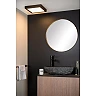 BRICE-LED bathroom ceiling light 30x30 cm LED dimmable 30W 3000K IP44 black (Lucide)