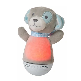 DOLLY LED children night light with music grey (Lucide)