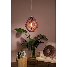 MAURO E27 children pendant lamp pink (Lucide)