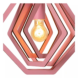 MAURO E27 children pendant lamp pink (Lucide)