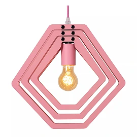 MAURO E27 children pendant lamp pink (Lucide)