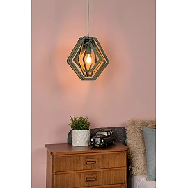 MAURO E27 children pendant lamp green (Lucide)