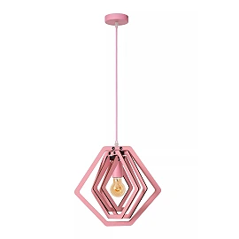 MAURO E27 children pendant lamp pink (Lucide)