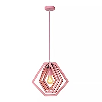 MAURO E27 children pendant lamp pink (Lucide)