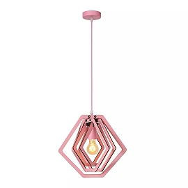 MAURO E27 children pendant lamp pink (Lucide)