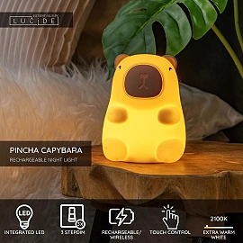 PINCHA CAPYBARA rechargeable LED children night light cream (Lucide)