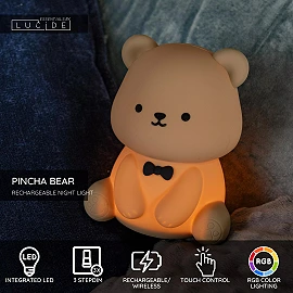 PINCHA BEAR rechargeable LED children night light brown (Lucide)