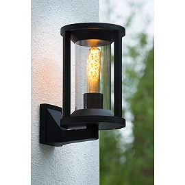 CADIX Wall light Indoor/Outdoor 1x15W E27 IP65 Black (Lucide)