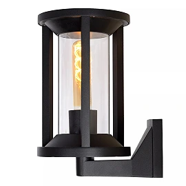 CADIX Wall light Indoor/Outdoor 1x15W E27 IP65 Black (Lucide)
