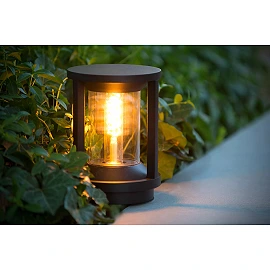 CADIX Bollard light Outdoor 1x15W E27 IP65 Black (Lucide)