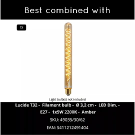 CADIX Bollard light Outdoor 1x15W E27 IP65 Black (Lucide)