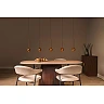 CALINA pendant light LED 5x8.2 W CCT coffee / amber (Lucide)