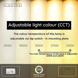 CALINA pendant light LED 5x8.2 W CCT coffee / amber (Lucide)