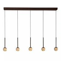 CALINA pendant light LED 5x8.2 W CCT coffee / amber (Lucide)