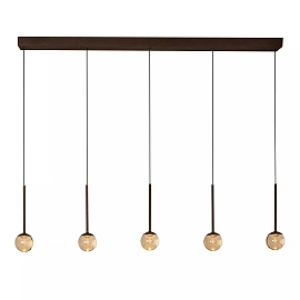 CALINA pendant light LED 5x8.2 W CCT coffee / amber (Lucide)