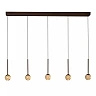 CALINA pendant light LED 5x8.2 W CCT coffee / amber (Lucide)