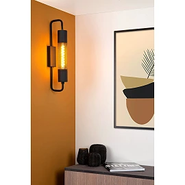 CALIXT wall light 51 cm 1xE27 black (Lucide)