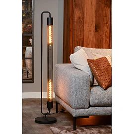 CALIXT floor lamp H 130 cm 2xE27 black (Lucide)