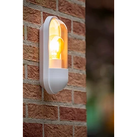 CAPSULE outdoor wall light 1x15W E27 white (Lucide)