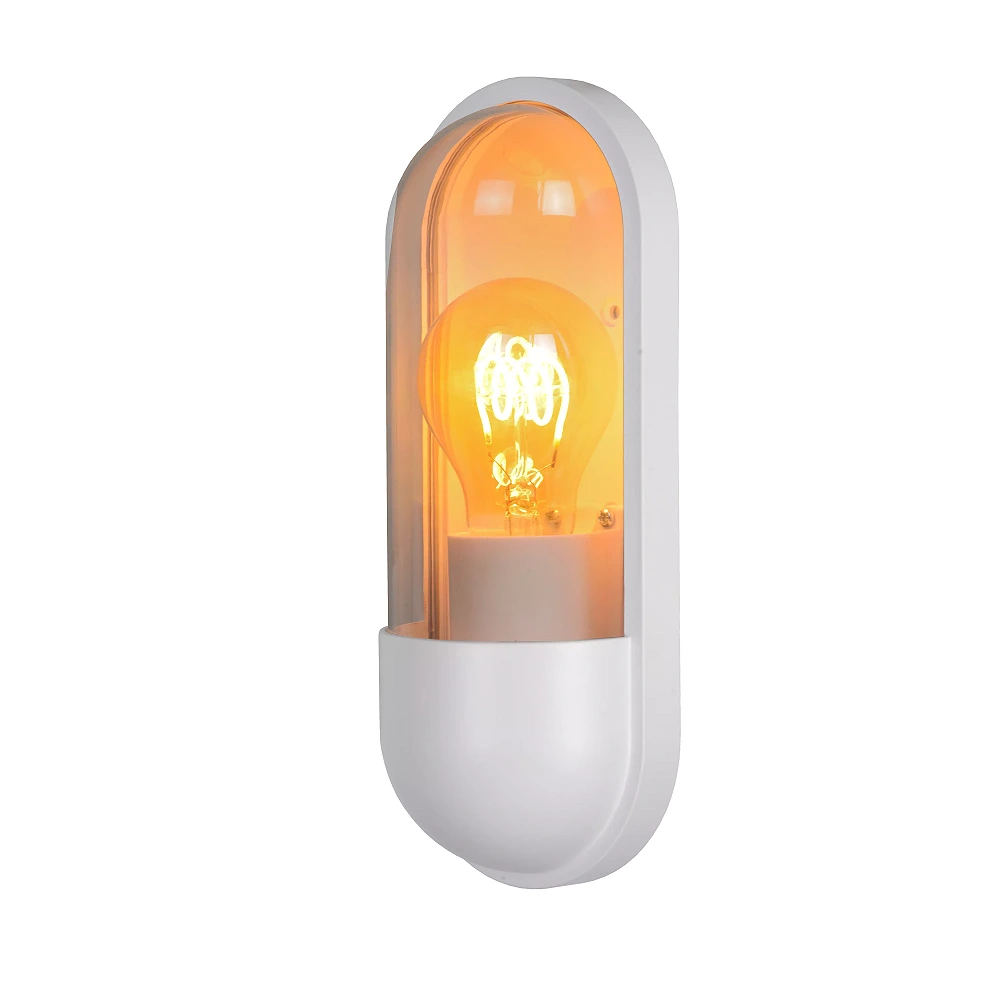 CAPSULE outdoor wall light 1x15W E27 white (Lucide)