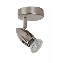 CARO-LED ceiling spotlight Ø9 cm GU10 1 x 5 W 2700K satin chrome (Lucide)