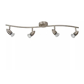 CARO-LED ceiling spotlight GU10 4 x 5 W 2700K satin chrome (Lucide)