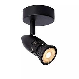 CARO Ceiling spotlight Ø9 cm 1xGU10 5W Black (Lucide)