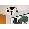 CARO Ceiling spotlight Ø31 cm 3xGU10 5W Black (Lucide)