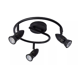 CARO Ceiling spotlight Ø31 cm 3xGU10 5W Black (Lucide)