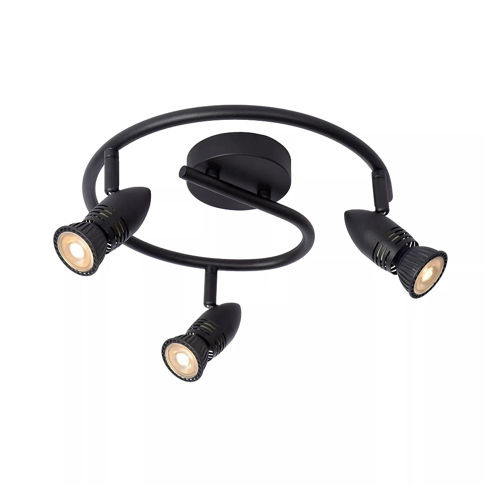 CARO Ceiling spotlight Ø31 cm 3xGU10 5W Black (Lucide)