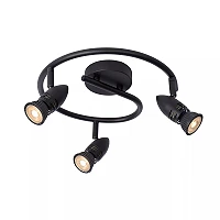 CARO Ceiling spotlight Ø31 cm 3xGU10 5W Black (Lucide)