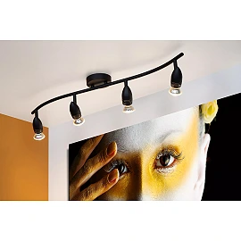 CARO Ceiling spotlight 4xGU10 5W Black (Lucide)