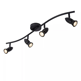 CARO Ceiling spotlight 4xGU10 5W Black (Lucide)
