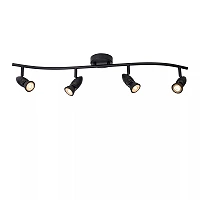 CARO Ceiling spotlight 4xGU10 5W Black (Lucide)